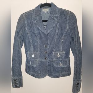 Womens Denim 3 button Blazer